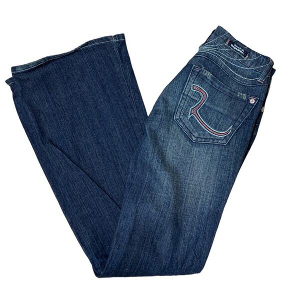 Rock & Republic Winger Jeans Women’s Winqu Flare Dark Wash Size 26 Blue - Picture 5 of 11